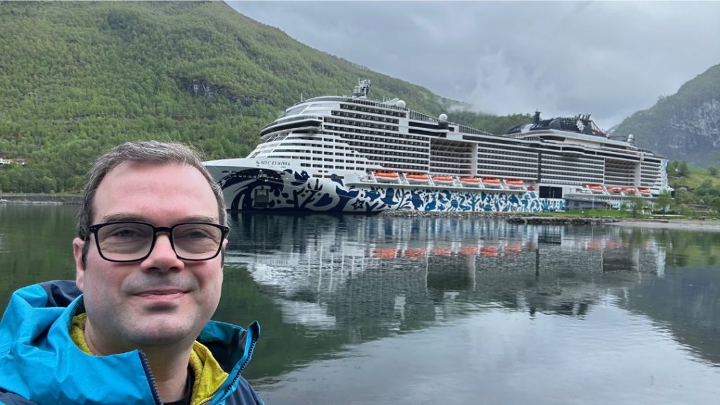 David Nikel cruise ship writer in Norway.