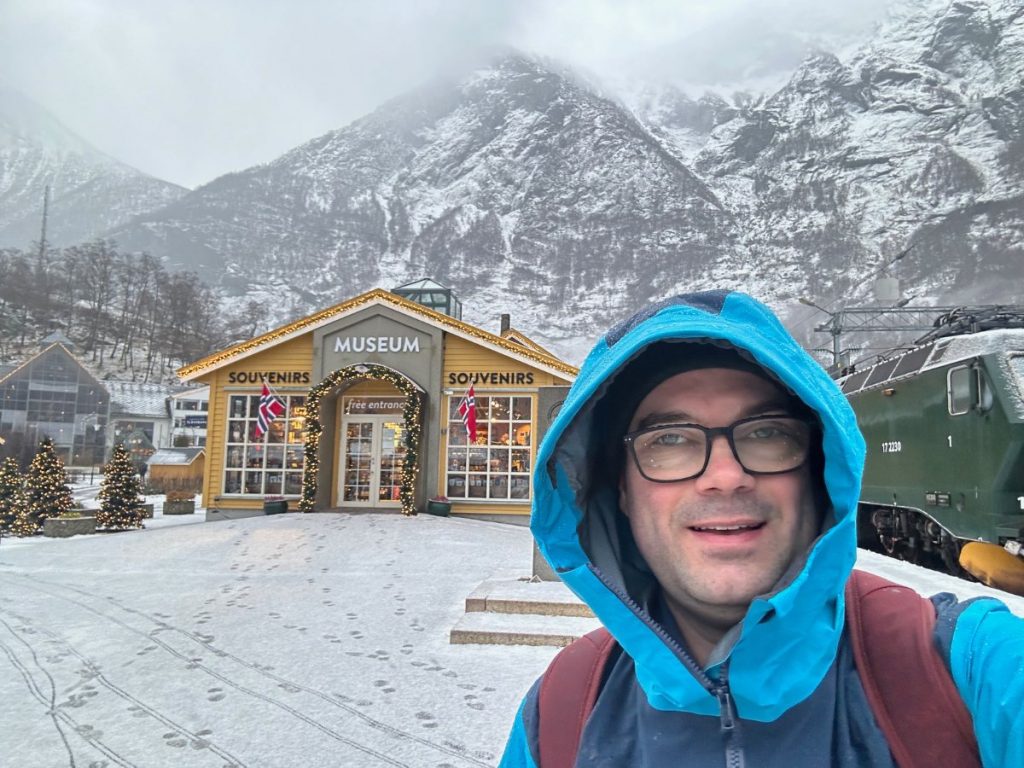 David Nikel travel writer in Flåm, Norway.